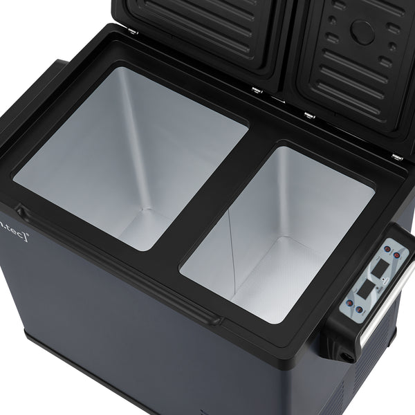 Nevera de coche Alberona azul grisáceo [in.tec]