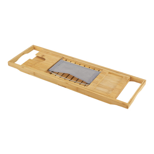 Estante para bañera Orivesi de bambú extensible 70 - 105,5 cm [en.casa]