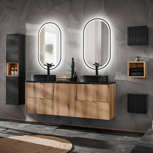 Estante de baño Skelbolu 27x25x21 cm [en.casa]
