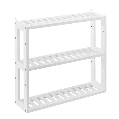 Armario de baño Anderlecht 54x60x15 cm estantería con 3 baldas blanco en.casa - premiumXL