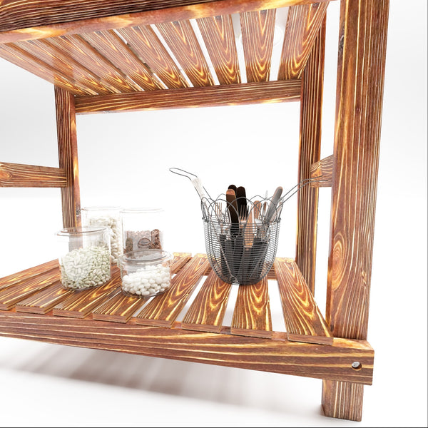 Estante de baño Kinnula de madera en varios colores y tamaños [en.casa]