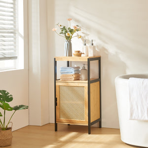 Armario de baño Tervola 80x40x35cm bambú negro [en.casa] - premiumXL