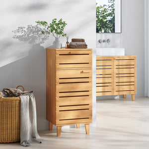 Armario de baño Epind 75x33x30 cm bambú natural [en.casa] - premiumXL