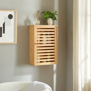 Armario de baño Järfälla 55x37x16 cm bambú [en.casa] - premiumXL
