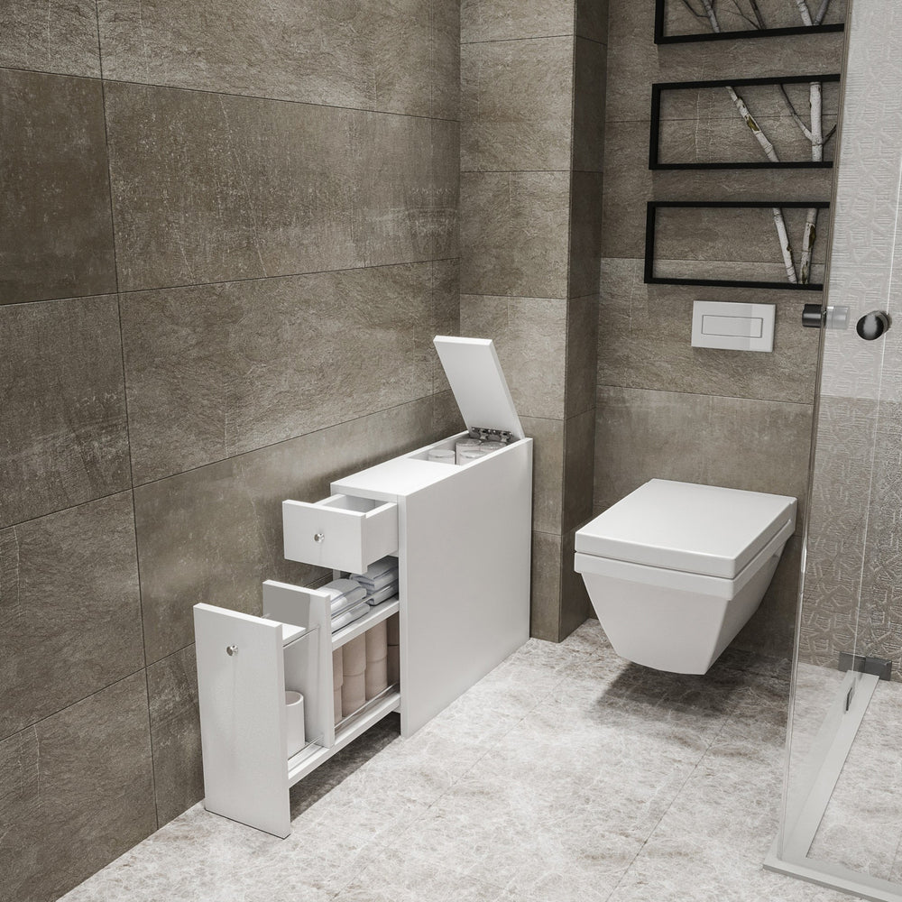 Armario de baño Birkenes 60x19x55cm en varios colores [en.casa]