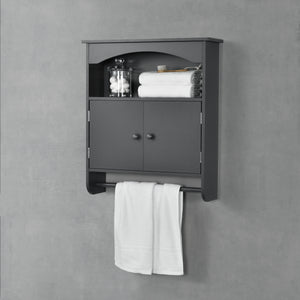 Armario de baño Graz 61x53x15 cm con toallero varios colores MDF en.casa