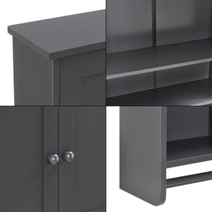Armario de baño Steyr 65x49x15 cm con toallero MDF varios colores en.casa