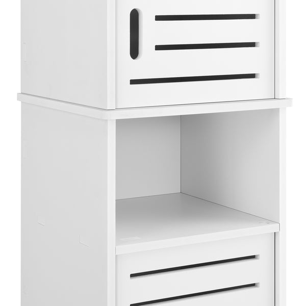 Armario de baño Mora 135x32x32 cm WPC en.casa