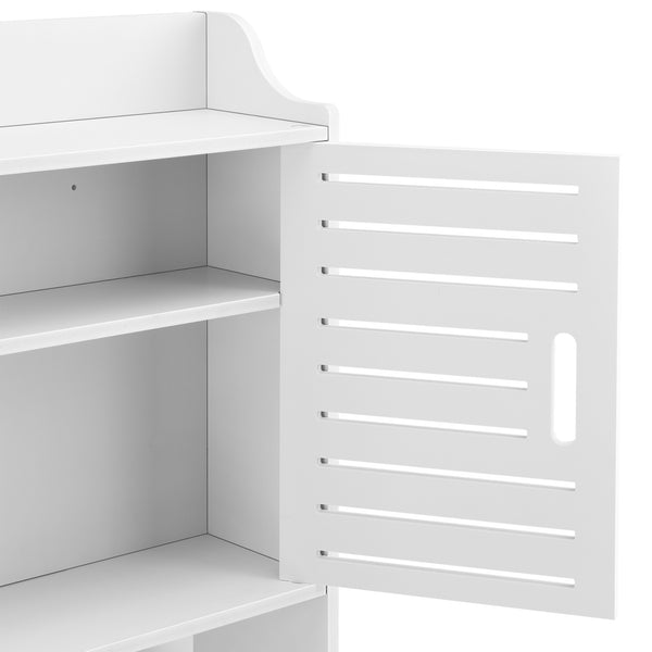 Armario de baño Storfors 155x62x20 cm WPC en.casa