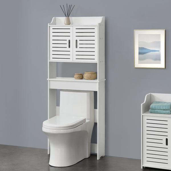 Armario de baño Storfors 155x62x20 cm WPC en.casa