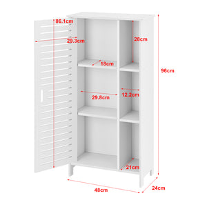 Armario de baño Vansbro 96x48x24 cm WPC en.casa