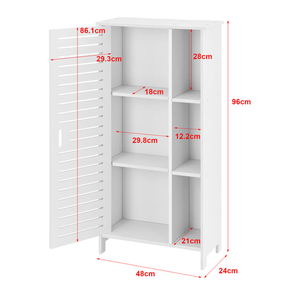 Armario de baño Vansbro 96x48x24 cm WPC en.casa