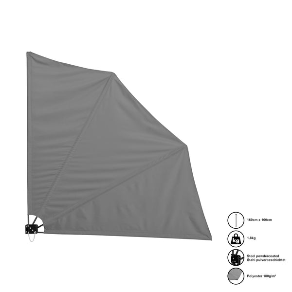 Parasol plegable de pared Ragusa