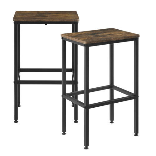 Taburetes de bar Örebro juego de 2 tono de madera oscura en.casa