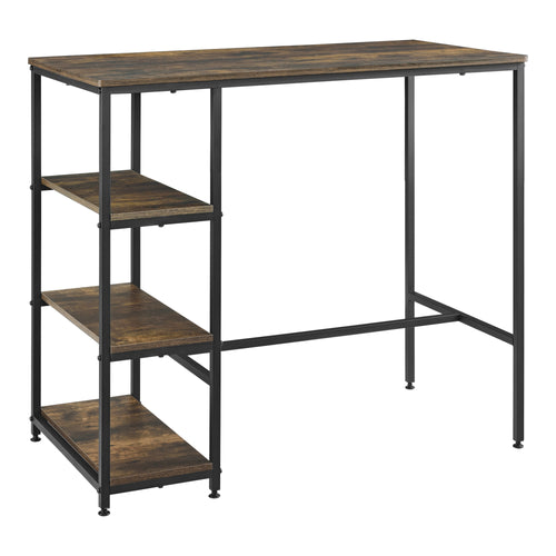 Mesa de bar Växjö 100x109x60cm tono madera oscura en.casa - premiumXL