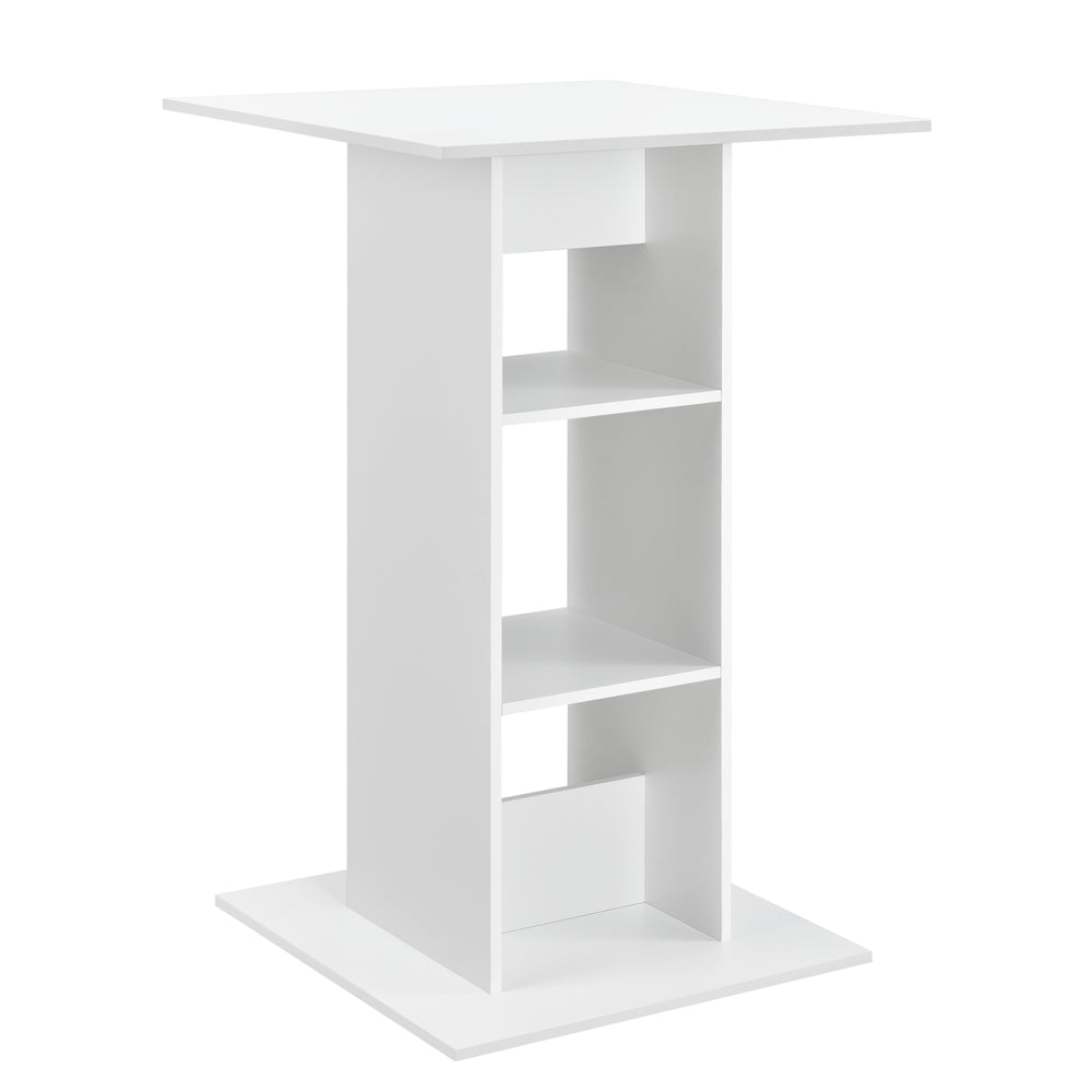 Mesa de bar Visby 110x70x70 cm con 3 estantes en.casa - premiumXL