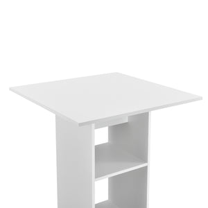 Mesa de bar Visby 110x70x70 cm con 3 estantes en.casa