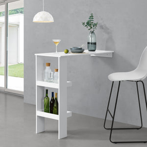 Mesa de bar Sölvesborg 120x45x106cm para montaje en pared varios colores en.casa