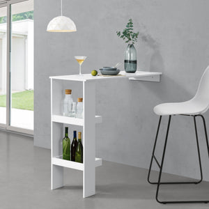 Mesa de bar Sölvesborg 120x45x106cm para montaje en pared varios colores en.casa