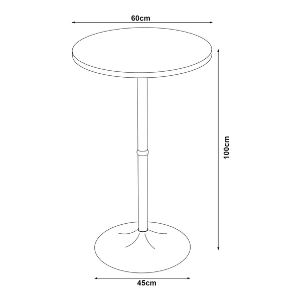 Mesa de bar Vantaa 100x60 cm [en.casa]
