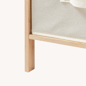 Cómoda Maldon con cajones de tela Natural/Beige [en.casa]