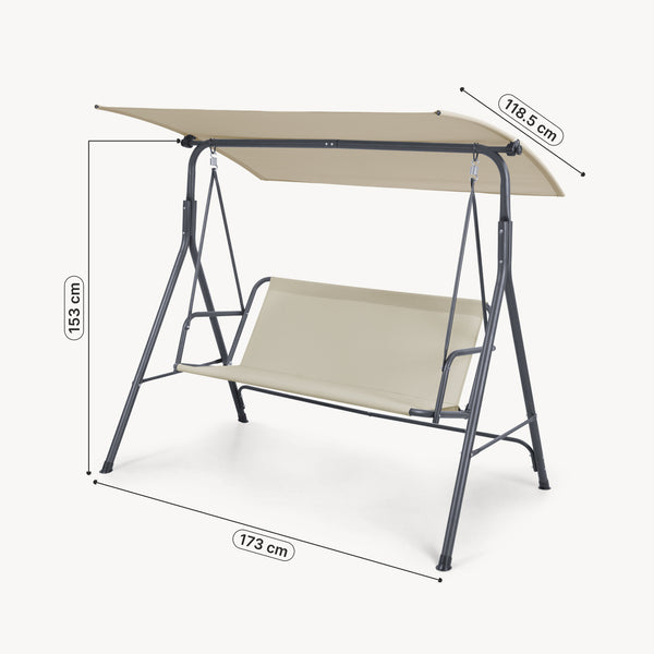 Columpio de jardín Satten para 3 personas [en.casa]