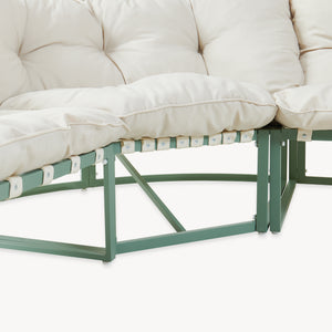 Conjunto de muebles de jardín Karg mesa y sofá modular [casa.pro]