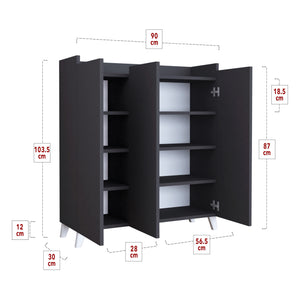 Armario auxiliar Sirdal 103,5x90x30 cm en varios colores [en.casa]