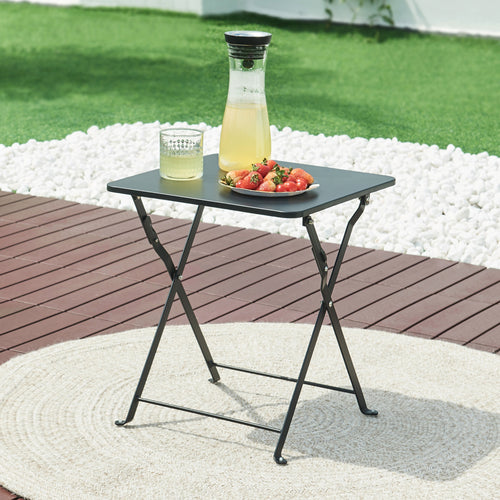 Mesa plegable Vegårshei acero 45x40x40 cm [en.casa]