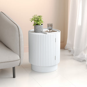 Mesa auxiliar Rill con puerta [en.casa]