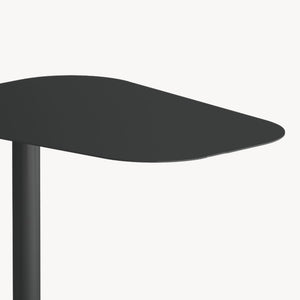 Mesa auxiliar Nastätten trapezoidal interior/exterior metal 50x50x38cm [en.casa]