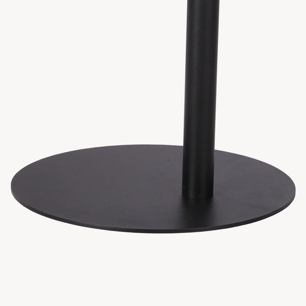 Mesa auxiliar Nastätten trapezoidal interior/exterior metal 50x50x38cm [en.casa]