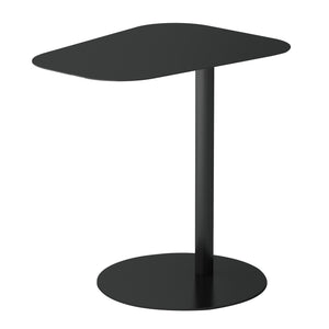 Mesa auxiliar Nastätten trapezoidal interior/exterior metal 50x50x38cm [en.casa]