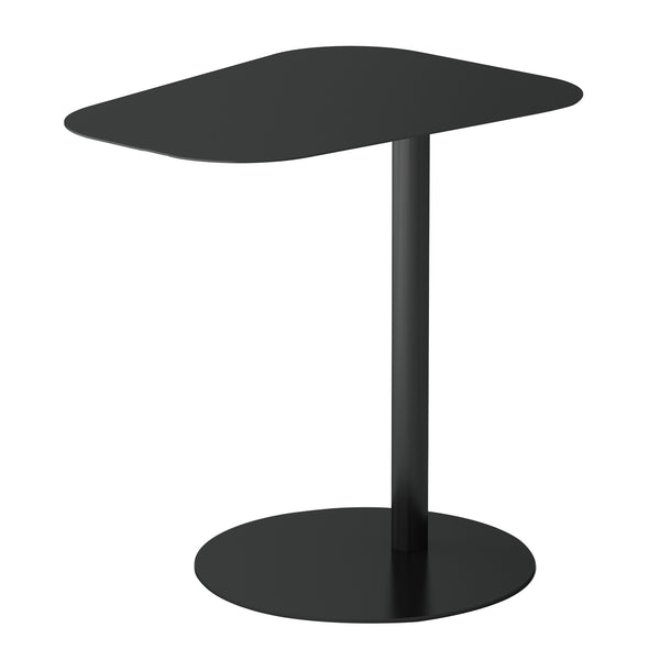 Mesa auxiliar Nastätten trapezoidal interior/exterior metal 50x50x38cm [en.casa]