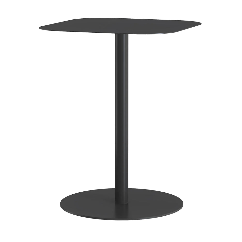 Mesa auxiliar Nastätten trapezoidal interior/exterior metal 50x50x38cm [en.casa]