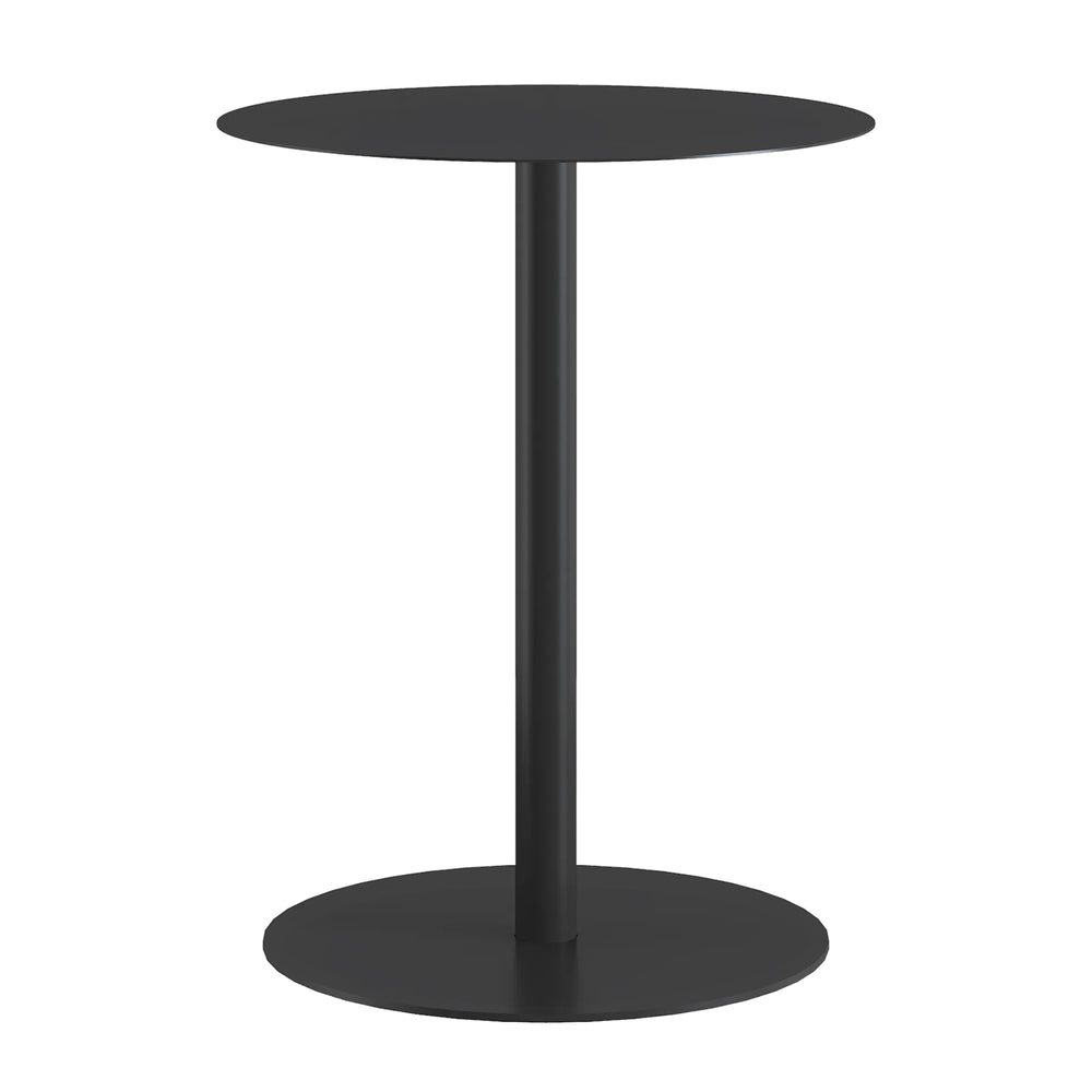 Mesa auxiliar Nastätten trapezoidal interior/exterior metal 50x50x38cm [en.casa]