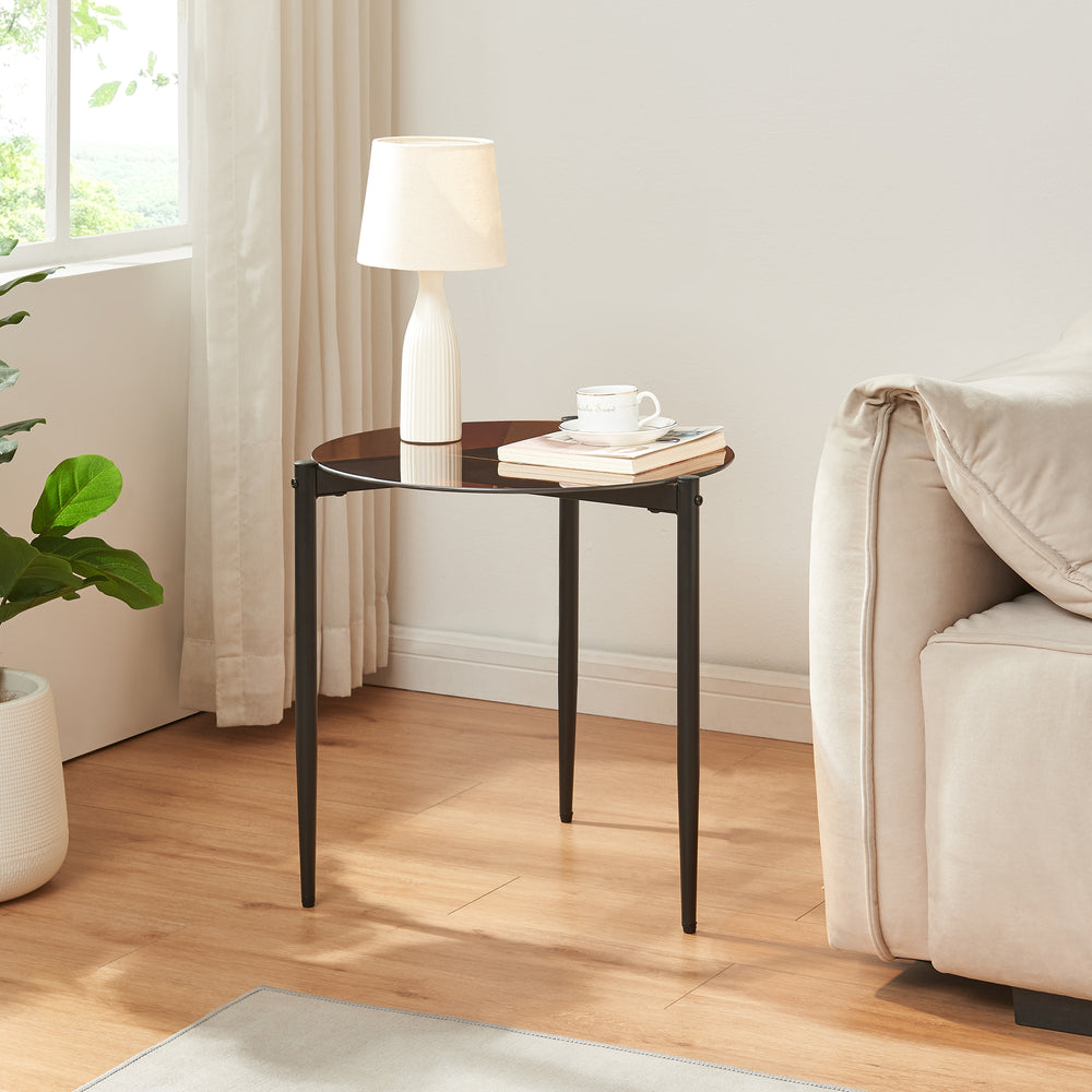 Mesa auxiliar Ulökantaa Ø50x50 cm [en.casa]