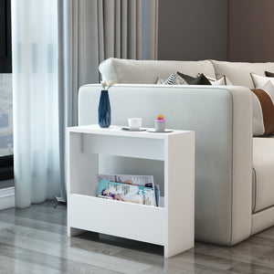Mesa auxiliar Rødovre 60x55x20 cm blanco [en.casa] - premiumXL