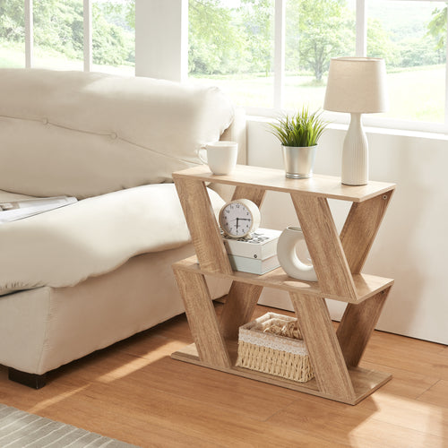 Mesa auxiliar Nome 60x22x57cm aspecto roble [en.casa] - premiumXL