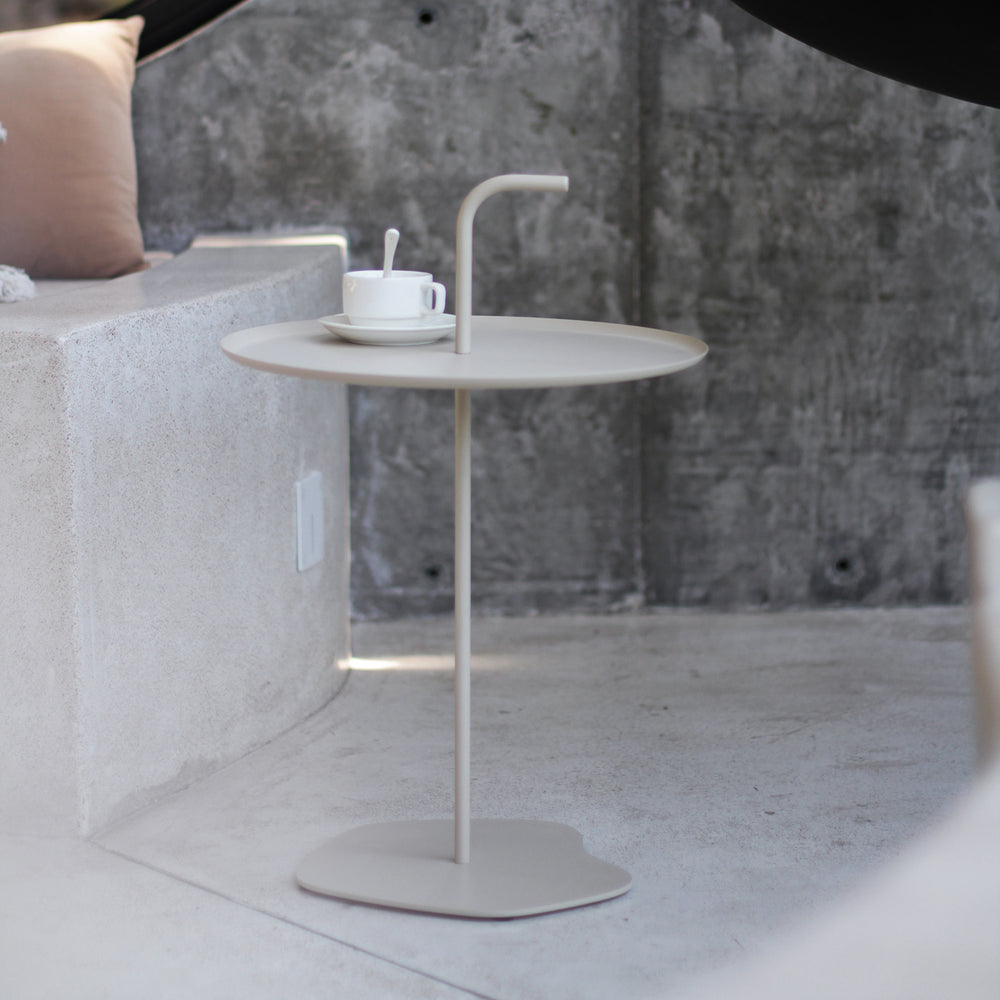 Mesa metálica de exterior Calimera 56,5 x Ø 38 cm [casa.pro]