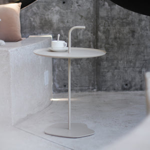 Mesa metálica de exterior Calimera 56,5 x Ø 38 cm [casa.pro]