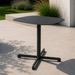 Mesa auxiliar de exterior Foggia 43x40x40 cm acero gris antracita [casa.pro]