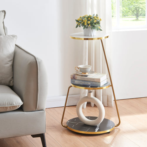 Mesa auxiliar Sipoo 74x46x37cm en varios colores [en.casa] - premiumXL