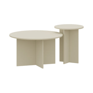 Mesa auxiliar juego de 2 Verummetka [en.casa]