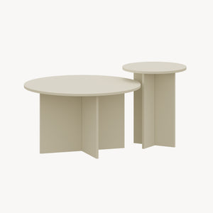 Mesa auxiliar juego de 2 Verummetka [en.casa]