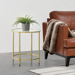 Mesa auxiliar Ähtäri estructura de acero 50 x 55 cm en varios colores en.casa