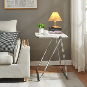 Mesa auxiliar Alerhavn plegable 70x49x68 cm [en.casa]