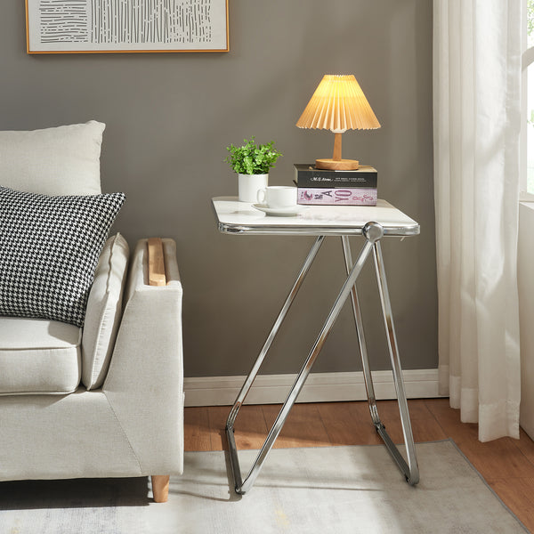 Mesa auxiliar Alerhavn plegable 70x49x68 cm [en.casa]