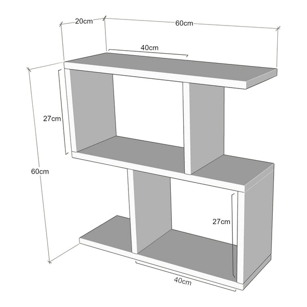 Mesa auxiliar Bærum 60x20x60cm en varios colores [en.casa]