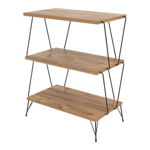 Mesa auxiliar Bamble con patas de horquilla 46x30x76cm en varios colores [en.casa]